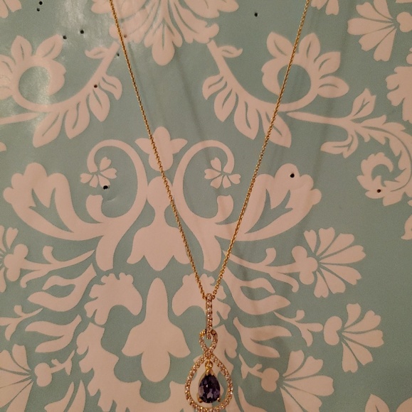 18kt over sterling silver necklace - Picture 2 of 4